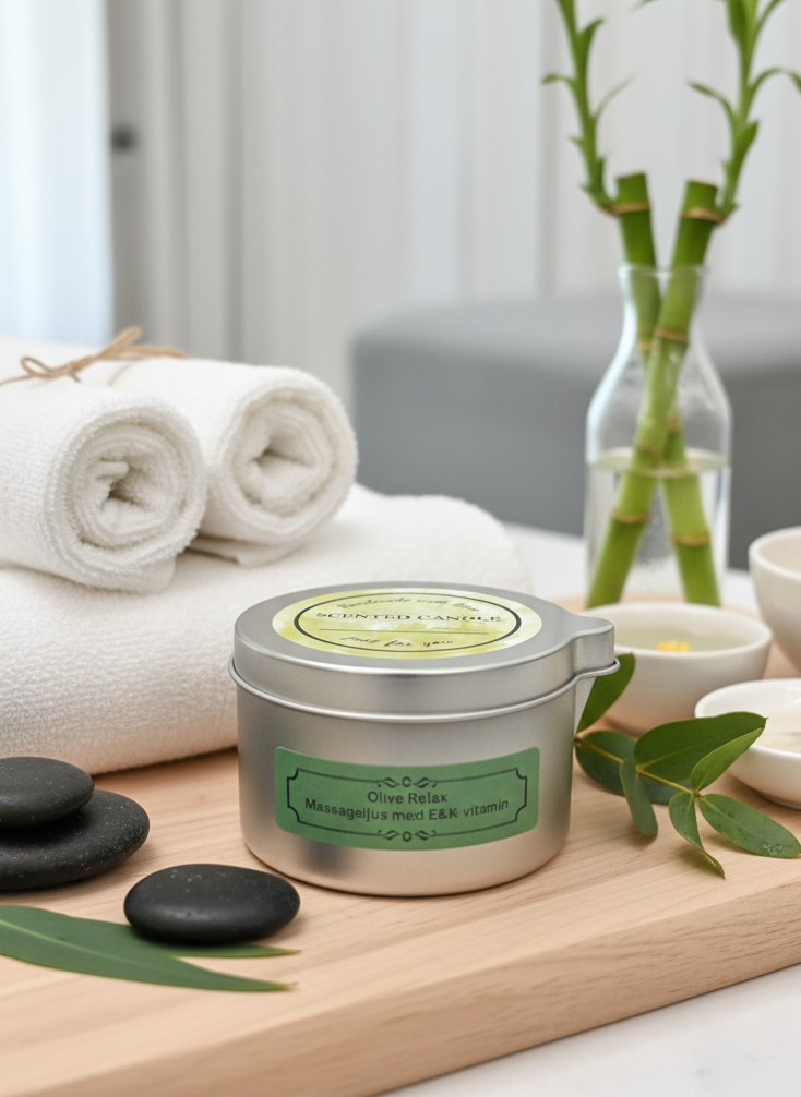 Olive Relax
Massageljus – Doftfri