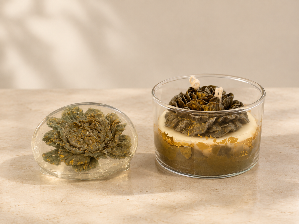 Peony Luxe Giftbox – Soap & Candle