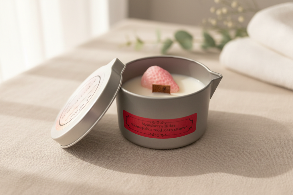 Strawberry Relax Massageljus